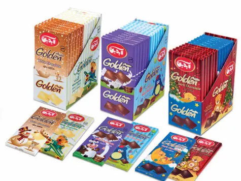 6185 - Aidin Mini choclate tablets dark white & milk choclate 