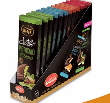 6164 - Aidin Center filled milk & dark choclate tablets 