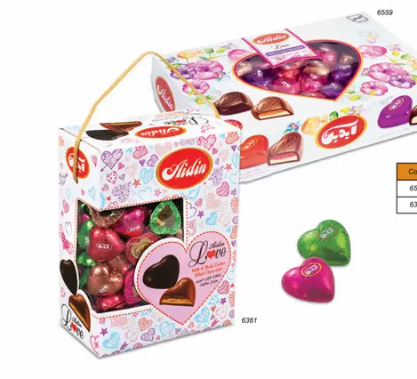 6559 - Aidin Center filled milk & dark choclate 