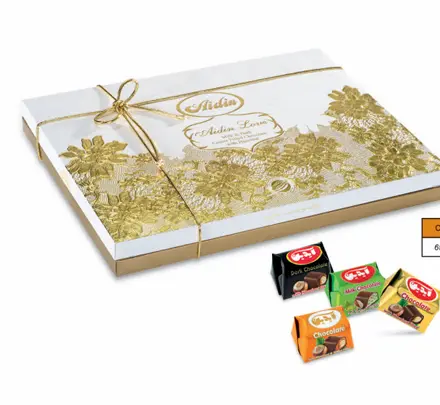 6563 - aidin Assorted center filled milk &dark choclate 