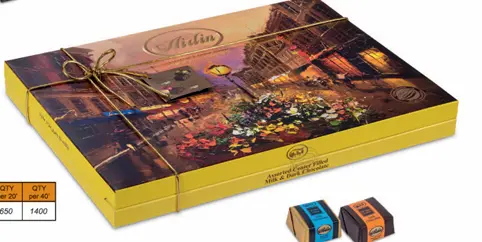 6276 - Aidin Center filled milk &dark choclate 