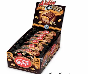 25060 - Aidin Nougat & caramel bar with chocolate coating & peanut 