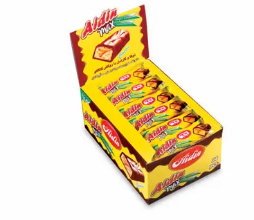 nougat & caramel bar with chocolate coating 