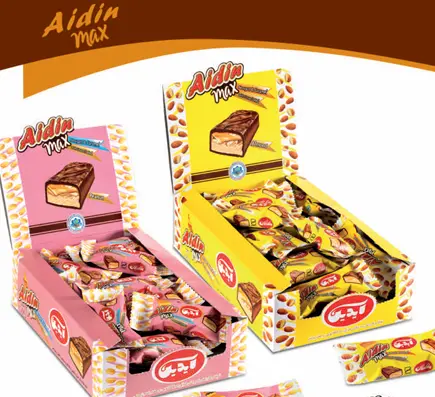 nougat & caramel bar with chocolate coating 