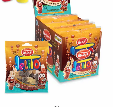 Gummy candy with cola flavour & sugar coated 