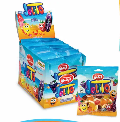 Gummy candy with fruit flavour 