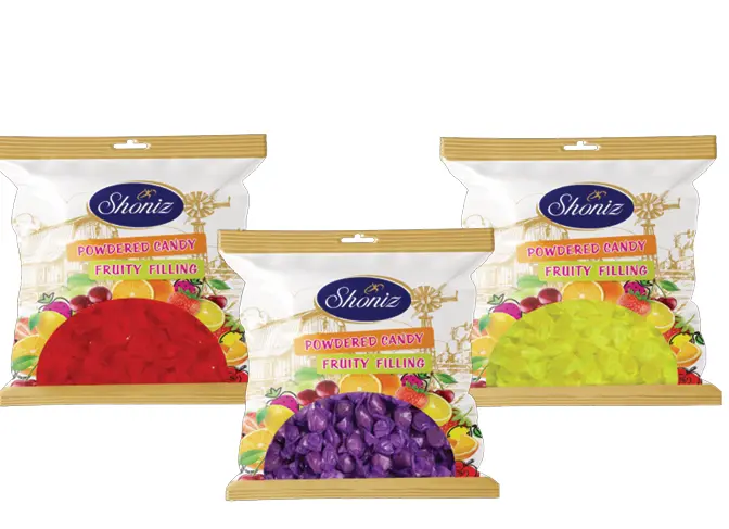 color full powder mix candy