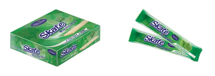 Skate gum peppermint flavour 