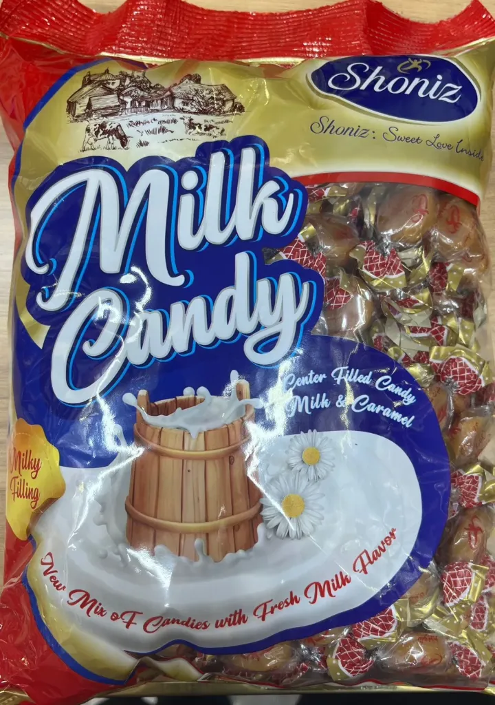 Shoniz - Milk Candy; center filled candy milk & caramel 