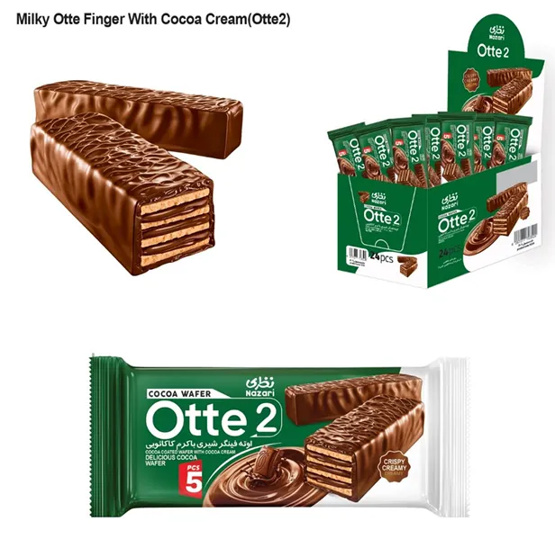 1209 - Nazari cocoa wafer otte 2 cocoa coated with cocoa cream 