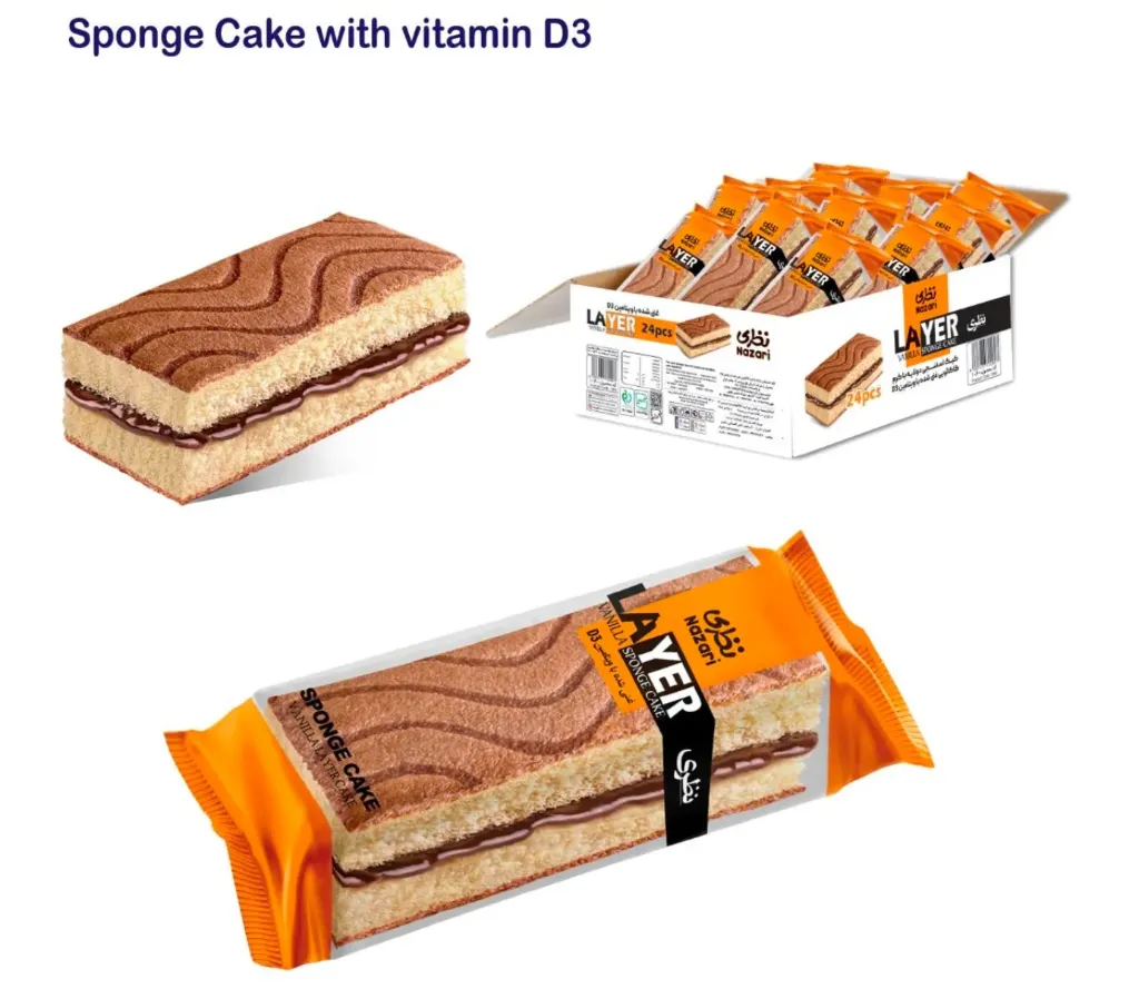 1060 - Nazari layer vanilla sponge cake with Vitamin D3